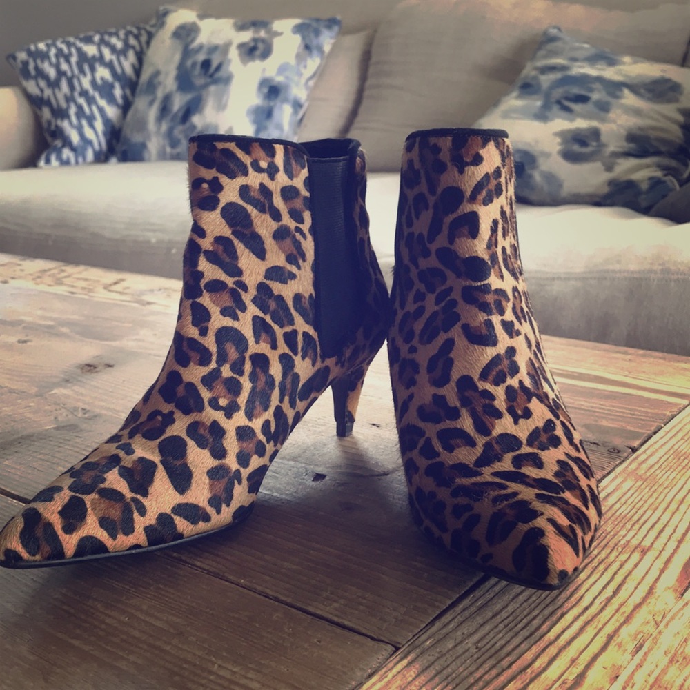 Zara Leopard Bootie